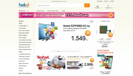 Hizlial.com Alışveriş Sitesinin Web Tasarımı